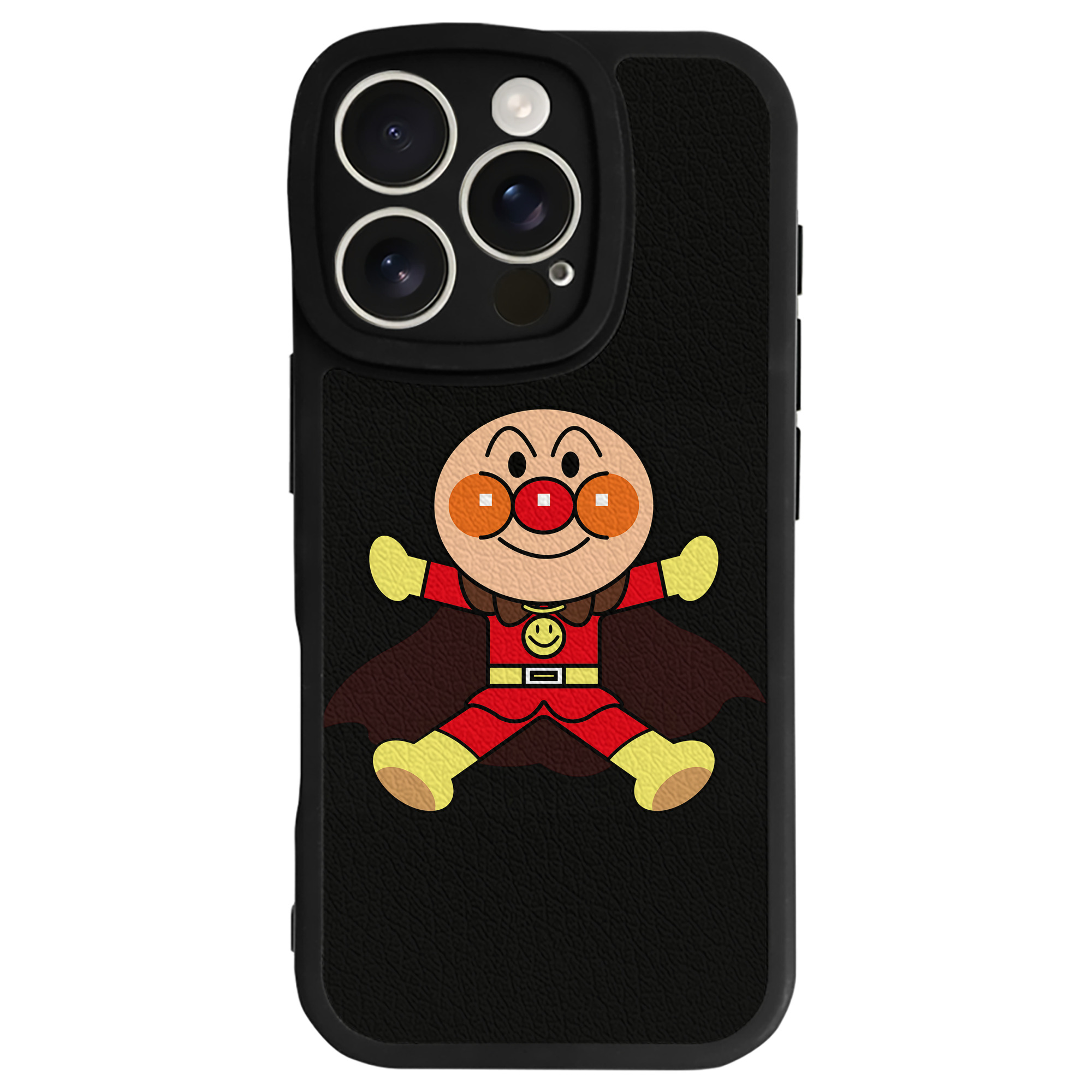 （画像用） アンパンマン Anpanman 【iPhone 16シリーズ対応】シリコンスマホケース（レザー調） 材質：シリコン